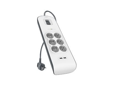 Belkin Steckdosenleiste - AC - Ausgangsanschlüsse 6 - Cavo - Digitale/dati