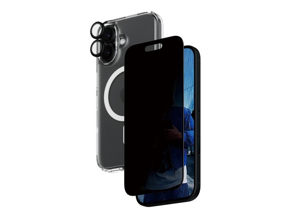 PanzerGlass 3-in-1 Privacy Protection iPhone 16