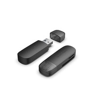 Vention CLGB0 External Card USB 3.0 SD MicroSD Black - Card-Reader - High Capacity SD (MicroSDHC)