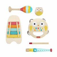 Mattel Musik-Geschenkset mit Holzinstrumenten für Kleinkinder 6 Teile