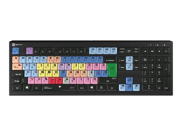 Logickeyboard LKB-MCOM4-A2PC-UK - Cablato - Lightning - Tasto con meccanismo a forbici - QWERTY - LE