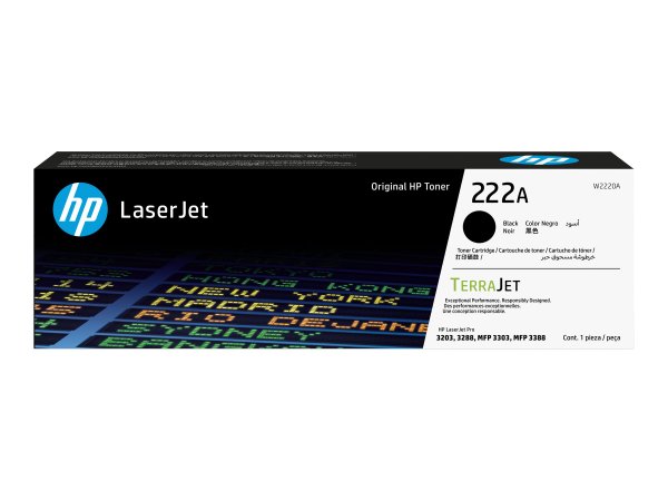 HP 222A Blk LaserJet Toner Cartridge - Originale - Unità toner