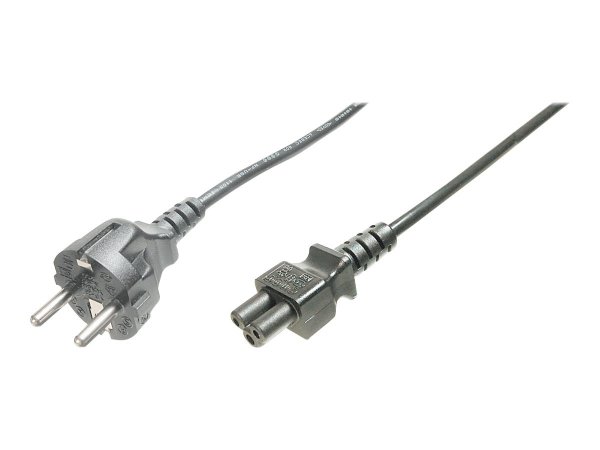 DIGITUS Cavo di alimentazione tedesco - 1,2 m - Accoppiatore C5 - IEC C5 - H05VV-F3G - 250 V - 10 A