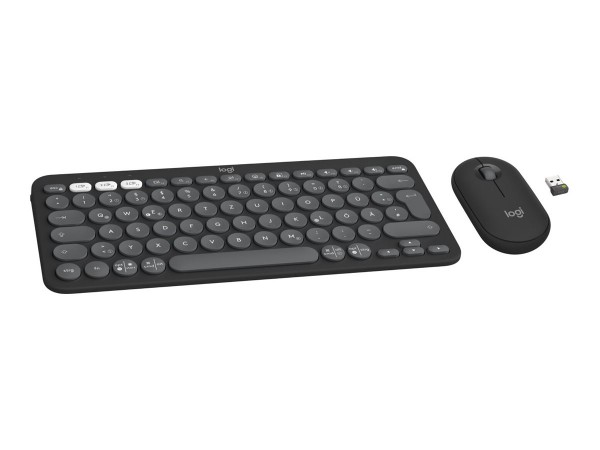 Logitech 920-012203 - Wireless - RF senza fili + Bluetooth - Tasto con meccanismo a forbici - QWERTZ
