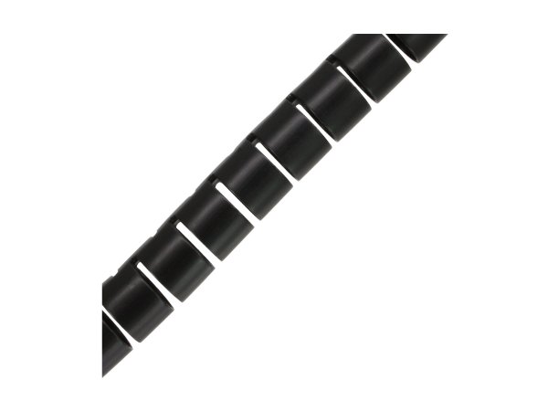 InLine Canalina flessibile per cavi - nera - 10m - 28mm