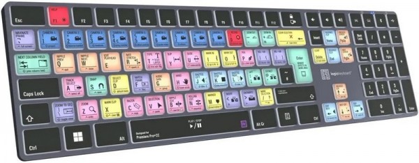 Logickeyboard Adobe Premiere Pro CC Titan UK PC - Tastiera - QWERTY