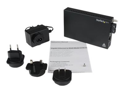 StarTech.com Gigabit Ethernet MM Fiber Converter SC - Cavo - Rete