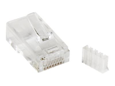 StarTech.com Connettore modulare RJ45 CAT6 per cavo solido - Confezione da 50 unità - Trasparente -