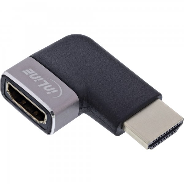 InLine adattatore HDMI - spina/presa HDMI A - 8K UHD - 90° destra