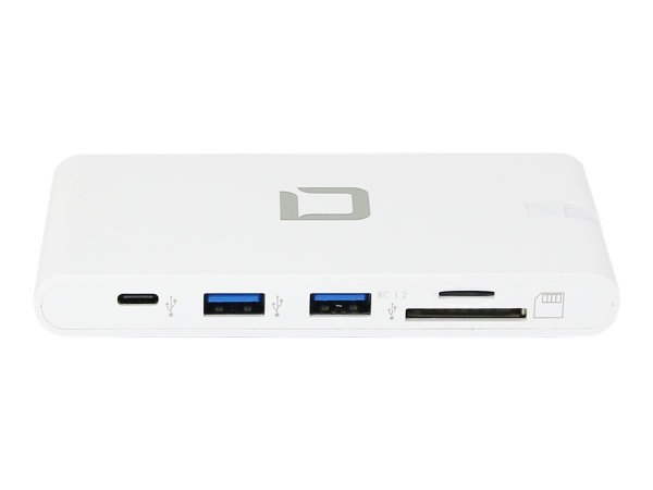 Dicota D31729 - 100 W - 10,100,1000 Mbit/s - Bianco - MicroSD (TransFlash) - SD - 122 mm - 69,9 mm