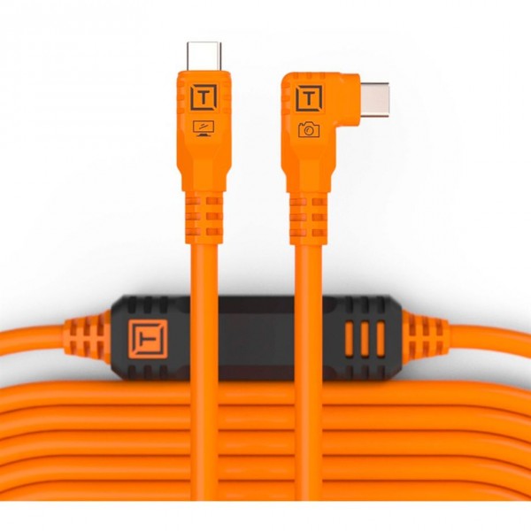 Tether Tools TetherPro USB-C auf rechter Winkel orange 9.4m