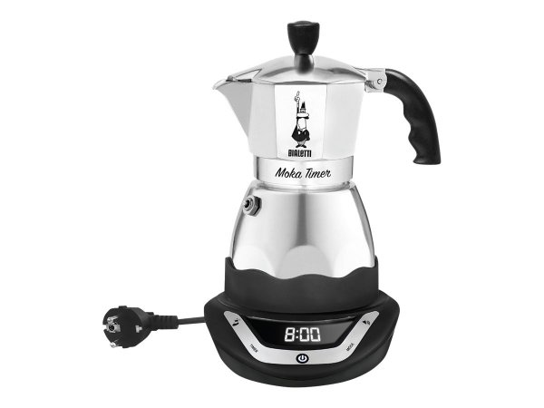 Bialetti EASY TIMER - Boccale per moca elettrico - Caffè macinato - Nero
