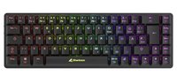 Sharkoon Gaming Tastatur PureWriter W65 schwarz-rot DE - Tastiera