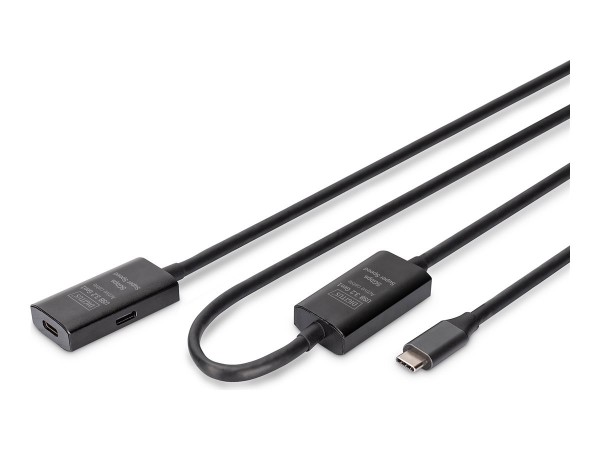 DIGITUS Aktives USB 3.2 Gen1 5G Verlängerungskabel USB-C - USB-C - Cavo - Digitale/dati