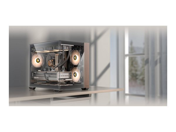 Antec BOITIER Mini TOUR Micro-ATX ANTEC CX600M Wood RGB AVEC PANNEAUX VITRES - Midi/minitower - ATX