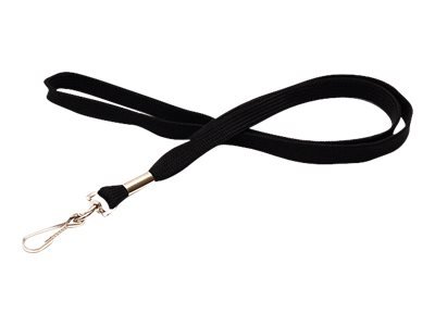 Evolis 1437216 - Supporto per badge - Metallo - Poliestere - Nero - Chiusura a gancio - 43 cm - 12 m