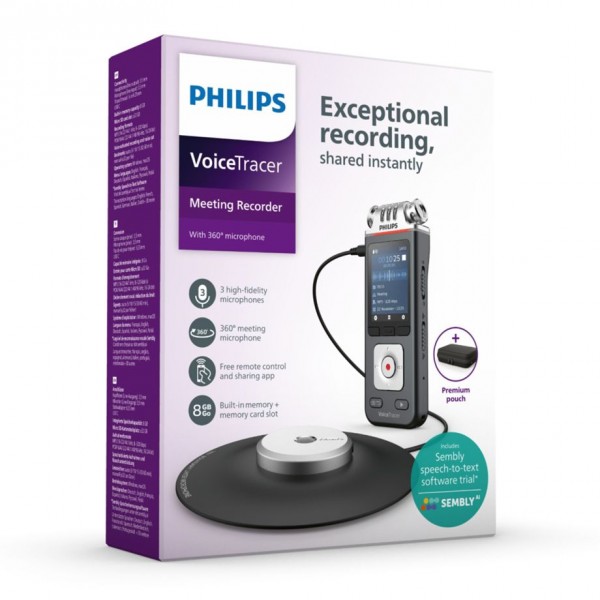 Philips DVT 8115 Digital Voice Tracer Recorder