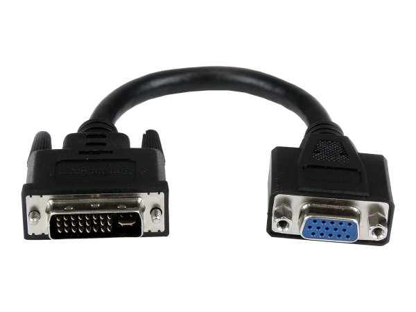 StarTech.com Adattatore cavo DVI a VGA da 20 cm - DVI-I maschio a VGA femmina - 0,203 m - DVI-I - VG