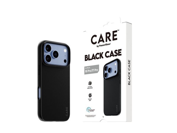 PanzerGlass CARE by TPU Case Schwarz iPhone 17 Pro