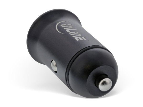 InLine Alimentatore USB per auto - USB-A + USB-C - max. 60W - nero
