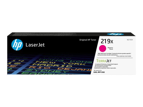 HP Toner 219X W2193X Magenta - Originale - Unità toner
