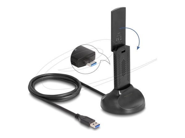 Delock Wi-Fi 6E Dualband WLAN USB Adapter - Controller usb - WLAN