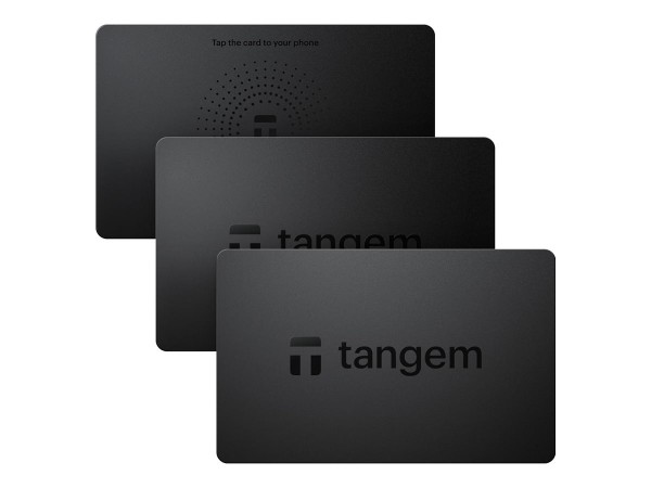 TANGEM Wallet 2.0 - Secure Crypto 3 Card Set Black
