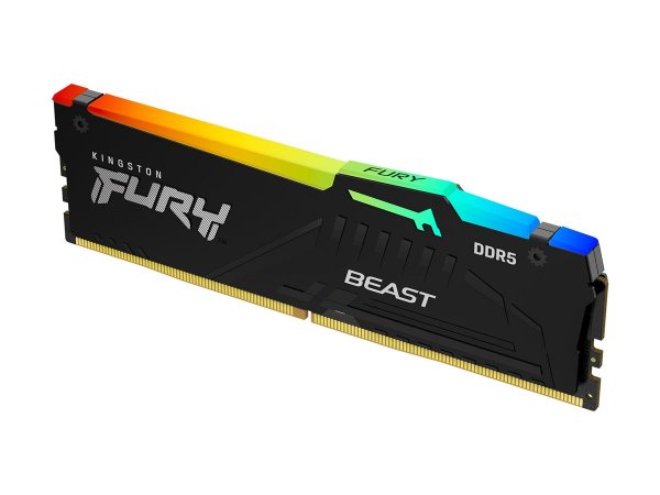 Kingston FURY Beast 8 GB 5200 MT/s DDR5 CL40 DIMM RGB - 8 GB - 1 x 8 GB - DDR5 - 288-pin DIMM