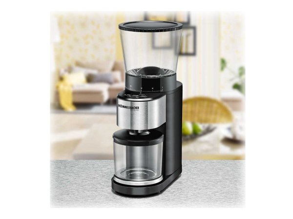 ROMMELSBACHER EKM 500 Kaffeemühle mit Kegelmahlwerk 160W mit Waage