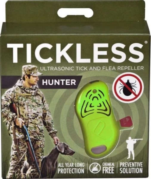 TICKLESS ultrasonic tick remover for hunters HUNTER green