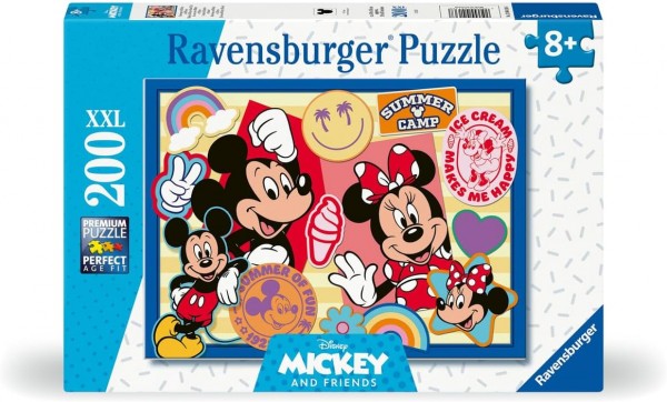 Ravensburger Kinderpuzzle Disney Mickey and Friends - Unterwegs mit und Minnie 200