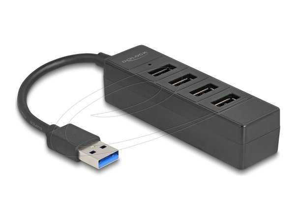 Delock USB Hub 5 Gbps mit 4 x Typ-A Buchse schwarz