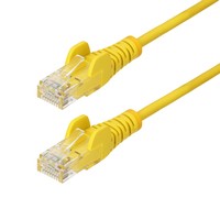 StarTech.com Yellow Slim Cat6 Ethernet Cable - Cavo - Rete