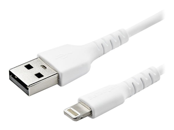 StarTech.com Cavo da USB-A a Lightening bianco da 1m di colore bianco - Robusto e resistente cavo di