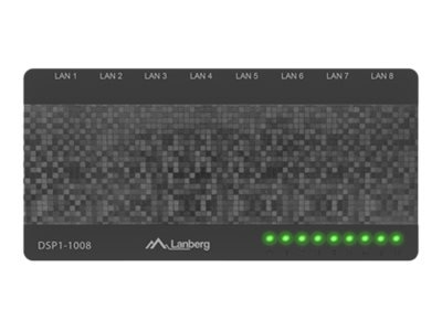 Lanberg DSP1-1008 - Switch - unmanaged - 8 x - Interruttore - 1 Gbps