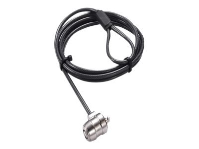 Dicota D30971 - 2 m - 2 Chiavi - Acciaio - Gomma termoplastica (TPR) - Nero - Argento