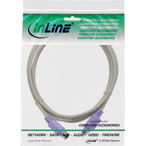 InLine Cavo PS/2 - 6pin Mini-Din M-M pc99 - connettore viola - 2m
