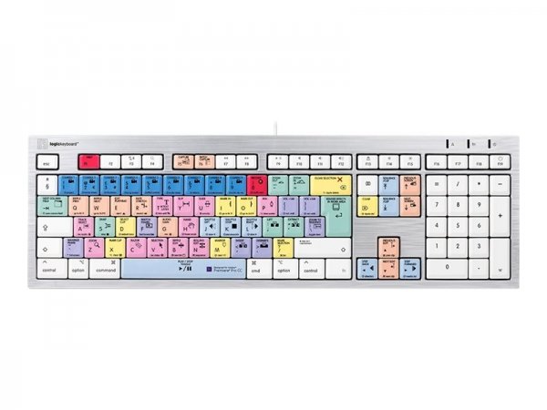 Logickeyboard LKB-PPROCC-CWMU-DE - Full-size (100%) - Cablato - USB - Interruttore a chiave a membra