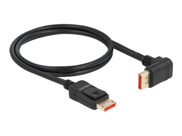 Delock DisplayPort Kabel Stecker gerade zu 90° oben gewinkelt - Cavo - Digitale/display/video
