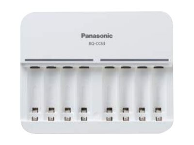 Panasonic Ladegerät eneloop Smart 8 Charger BQ-CC63 - Caricabatteria - Idruro di nichel metallo (nim