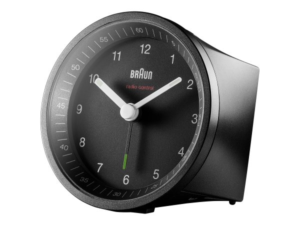 Braun BC07 - Sveglia al quarzo - Rotondo - Nero - Analogico - Giallo - Batteria
