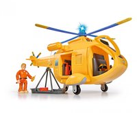 SIMBA Feuerwehrmann Sam Hubschrauber Wallaby II gelb/blau mit Figur