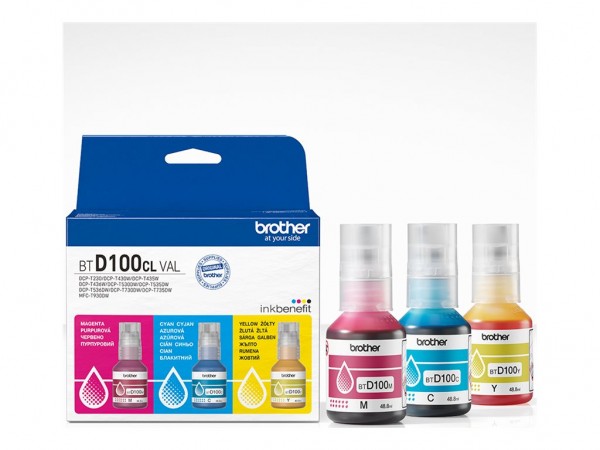 Brother BTD100CL Value Pack - Originale - Cartuccia di inchiostro