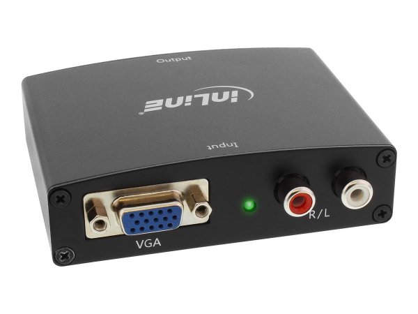InLine Adattatore VGA + Audio (RCA) a HDMI - FullHD/1080p - Audio Stereo