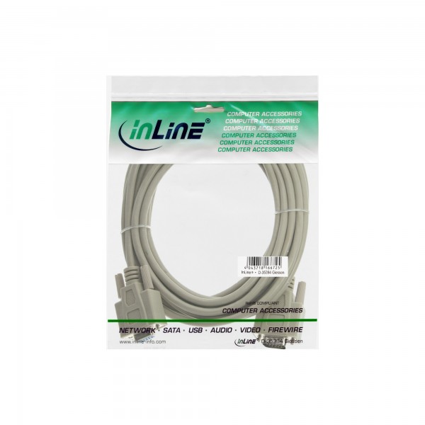 InLine Cavo VGA - Sub-D 15pin maschio / femmina - 2m - beige