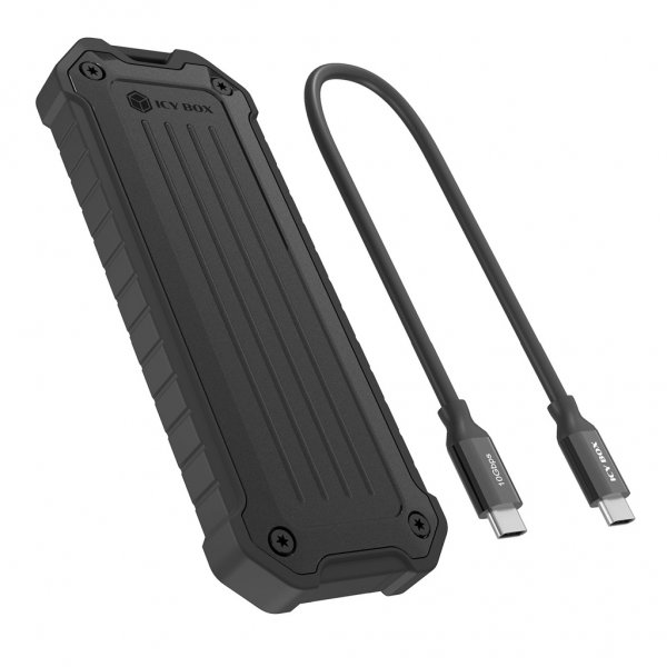 ICY BOX Geh. für NVMe M.2/SATA SSD 10Gbps USB3.2 GEN2 Type-C - Laufwerks-Gehäuse - USB 3