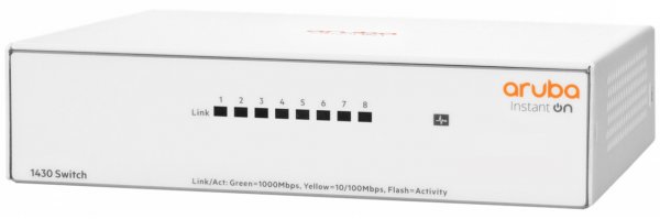 HPE Networking Networking Instant On Switch 8p Gigabit 1430 - Non gestito - L2 - Gigabit Ethernet (1