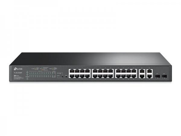 TP-LINK Smart PoE Switch T1500-28PCT - - 24 x+ 2 SFP+ 4 - Interruttore - Vetroresina (lwl)