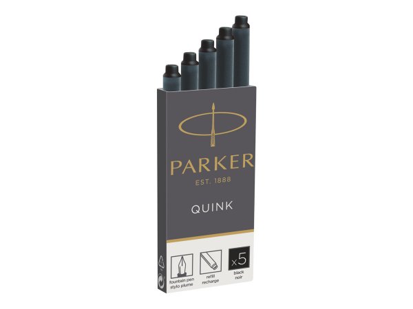 Parker Quink inktpatronen zwart - doos met 5 stuks - Nero - Nero - 5 pz