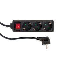 REV Ritter REV 0512371555 - 1,4 m - Interno - Type F (CEE 7/4) - Non gestito - Nero - 3 presa(e) AC